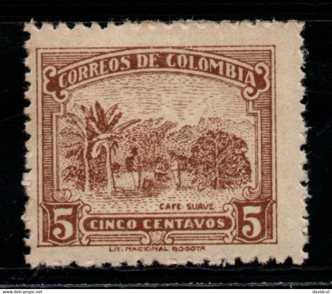 06B- KOLUMBIEN - 1944 - MI#: 372Cd - MNH - BROWN - COFFEE FARM- AGRICULTURE - - Colombia