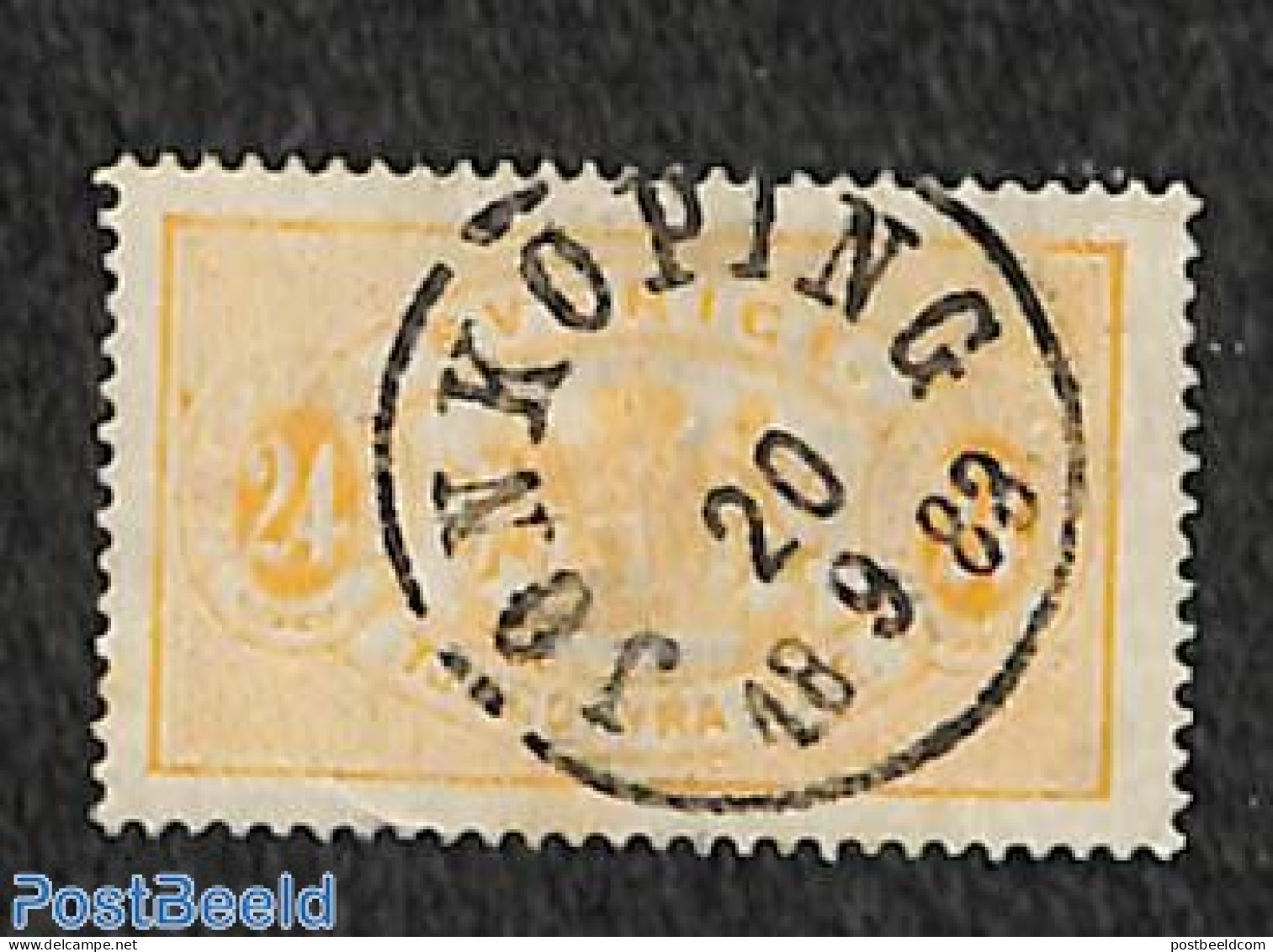 Sweden 1881 24o, On Service, Perf. 13, Used, JONKOPING, Used Stamps - Otros & Sin Clasificación