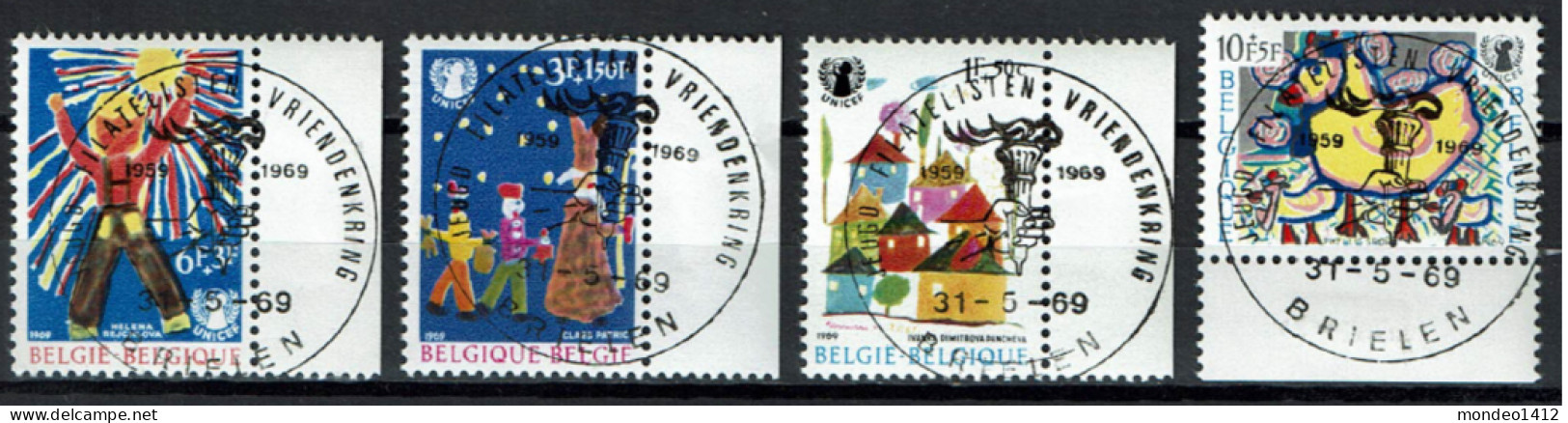 België OBP 1492/1495 - UNICEF - Childcare - Used Stamps