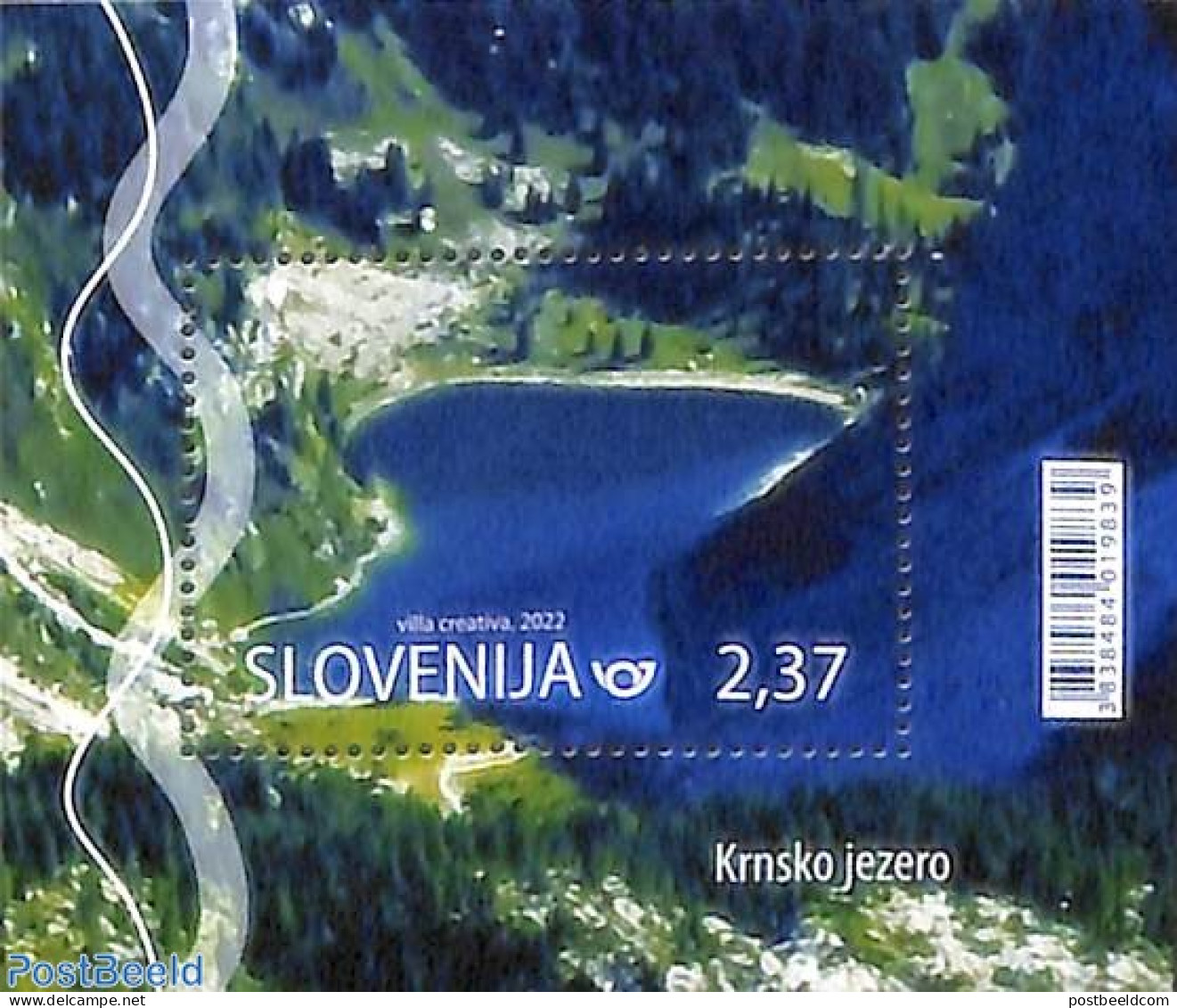Slovenia 2022 Krnsko Lake S/s, Mint NH - Slovénie