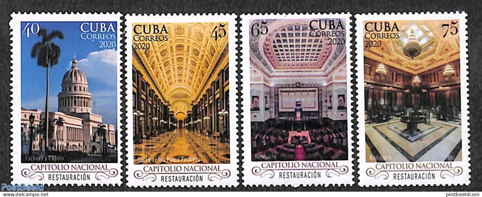 Cuba 2020 Restauration Of National Capitol 4v, Mint NH - Unused Stamps