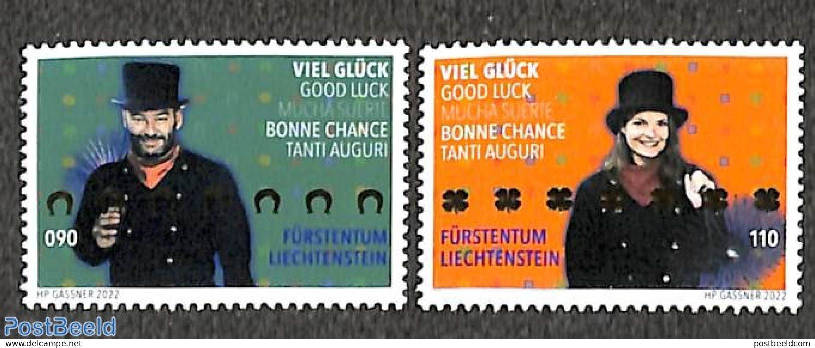 Liechtenstein 2022 Luck 2v, Mint NH - Unused Stamps