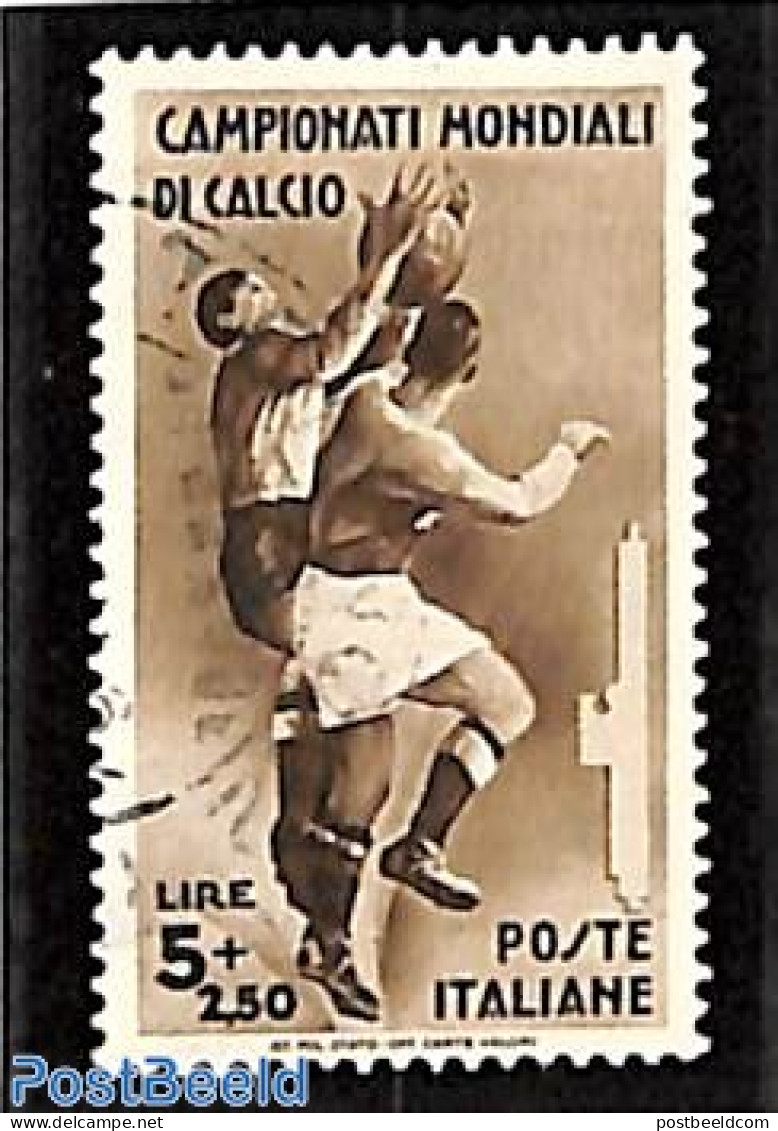 Italy 1934 5+2.50L, Used, Used Stamps, Sport - Football - Other & Unclassified