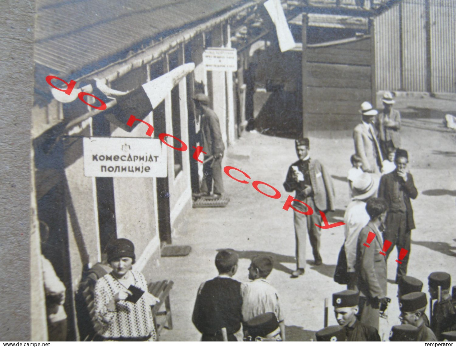 Macedonia / Skopje, Skoplje - Sokolski Slet, Bahnhof, Station, Komesarijat Policije ... ( 1928 ) Real Photo Traveled ... - Macedonia Del Nord