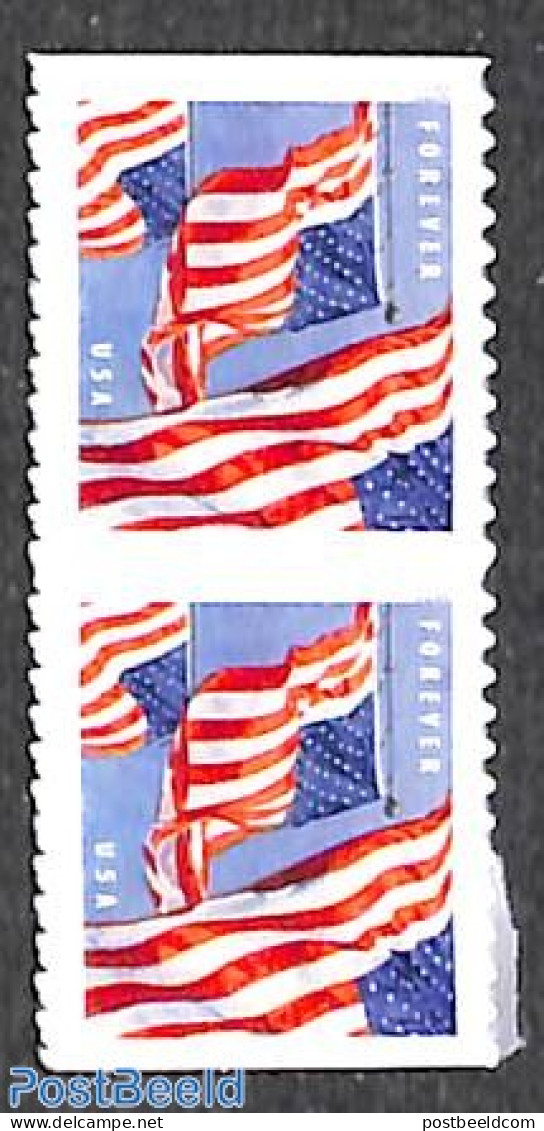 United States Of America 2022 Flag Booklet Pair S-a Double-sided, Mint NH - Nuevos