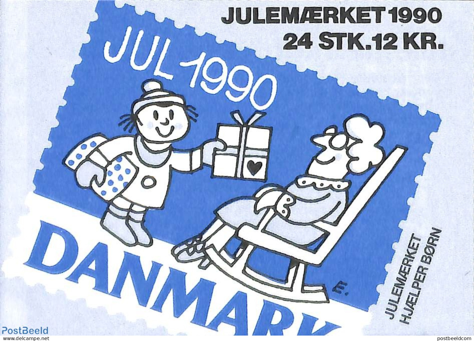 Denmark 1990 Christmas Seals Booklet, Mint NH, Nature - Religion - Cats - Christmas - Stamp Booklets - Unused Stamps