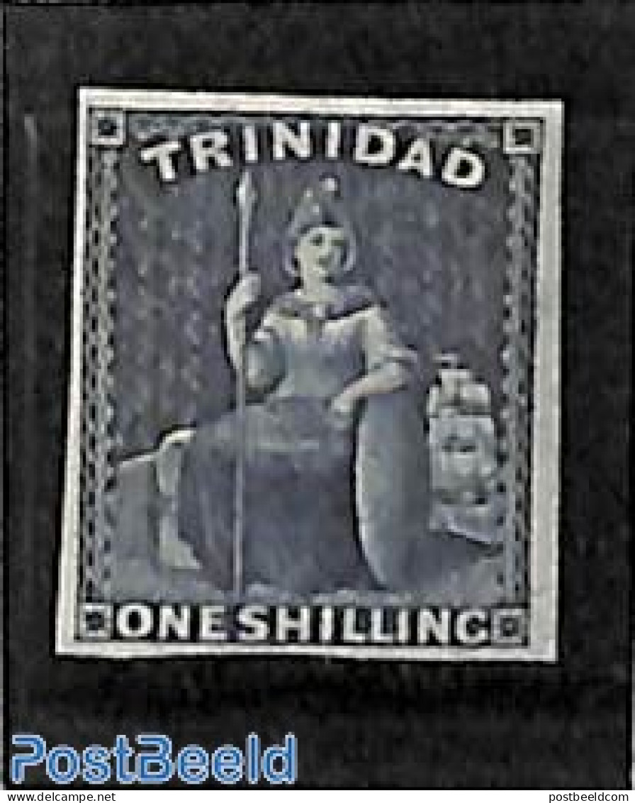 Trinidad & Tobago 1859 1sh, Stamp Out Of Set, Unused (hinged) - Trindad & Tobago (1962-...)