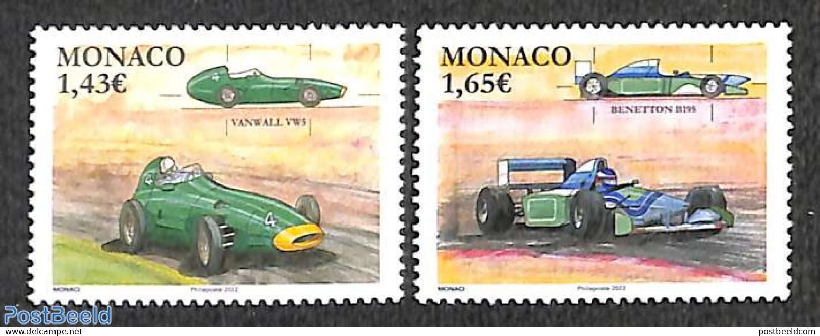 Monaco 2022 Mythical Automobiles 2v, Mint NH, Sport - Transport - Autosports - Automobiles - Neufs