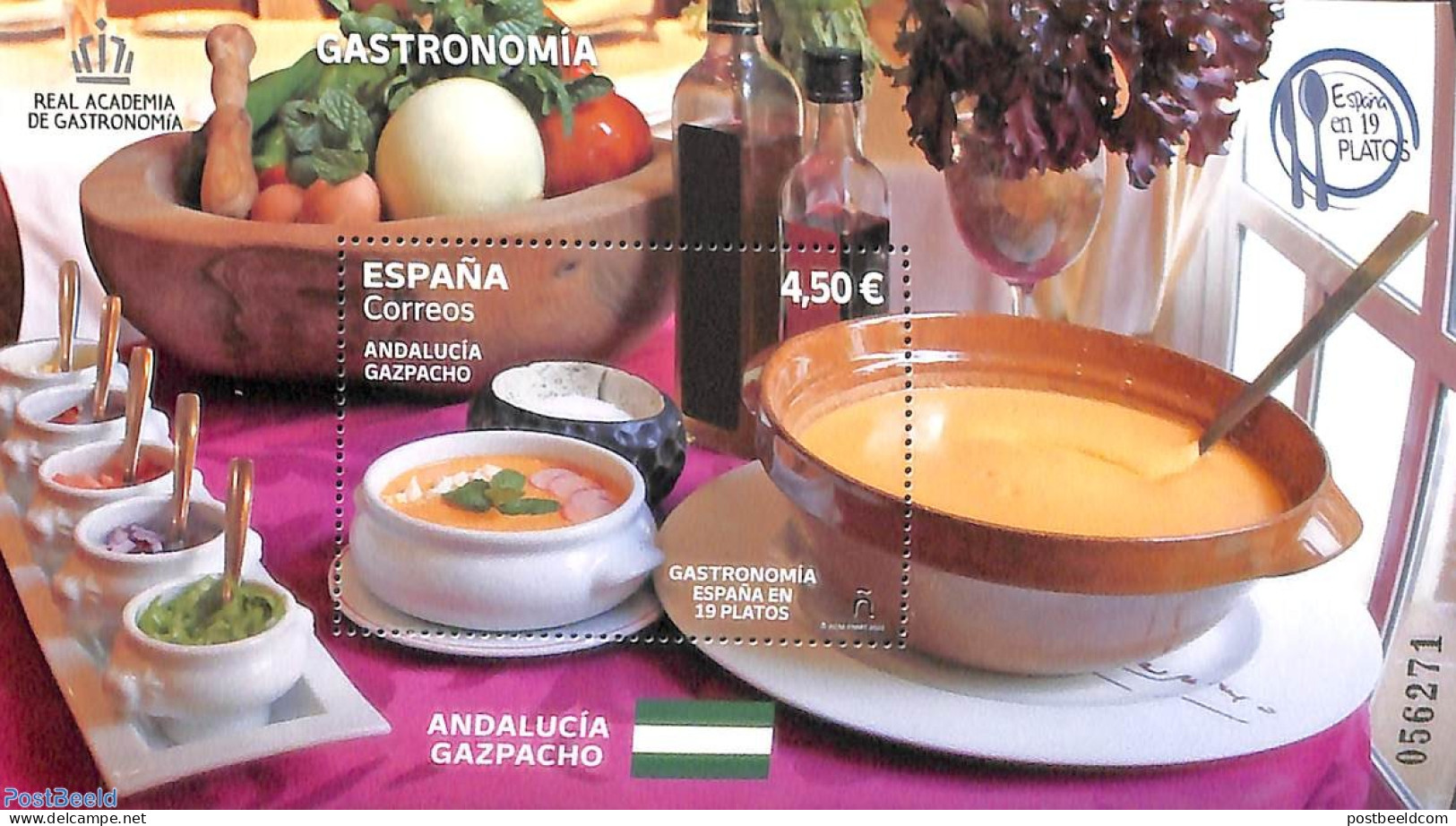 Spain 2022 Gastronomy S/s, Mint NH, Health - Food & Drink - Unused Stamps