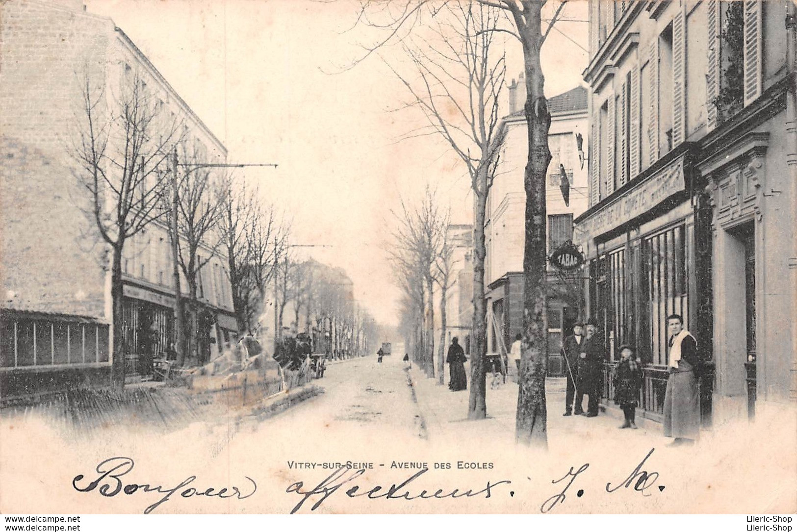 VITRY-SUR-SEINE (94) - Précurseur -  Avenue Des Écoles - 1903 Cpr - Vitry Sur Seine