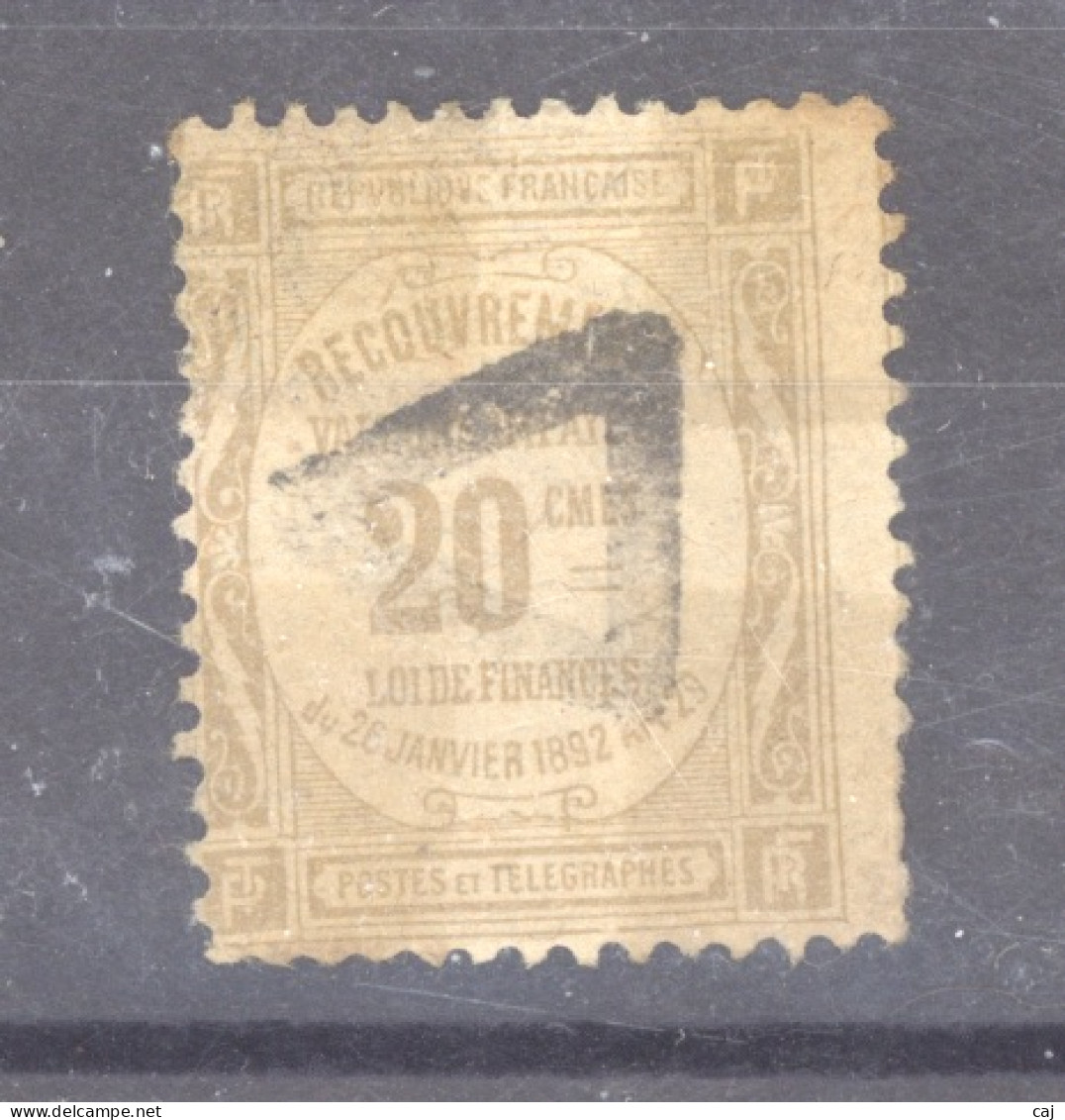 0ob  0414  -  France -  Taxes   :  Yv  45a  (o) - 1859-1959 Used