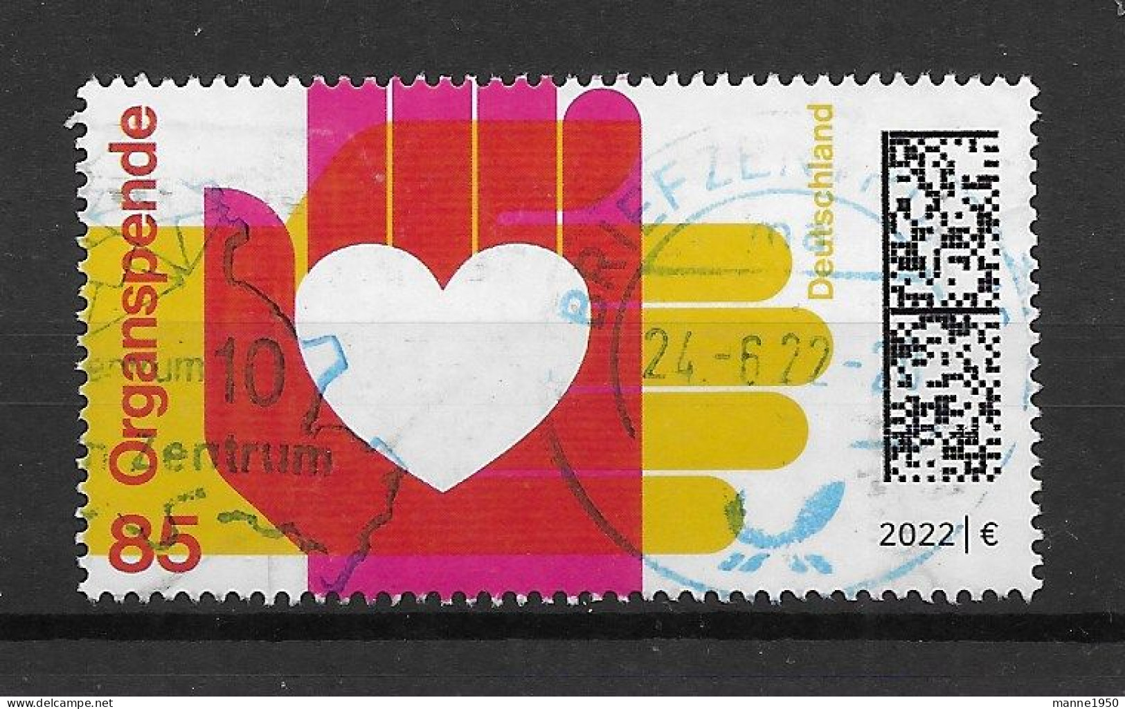 BRD/Bund 2022 Organspende Mi.Nr. 3693 Gestempelt - Used Stamps
