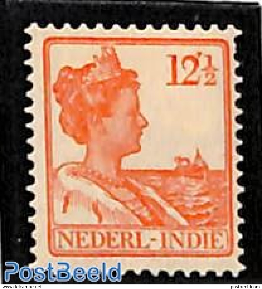 Netherlands Indies 1913 12.5c, Plate Flaw, Point Above 2 , Unused (hinged), Various - Errors, Misprints, Plate Flaws - Fouten Op Zegels