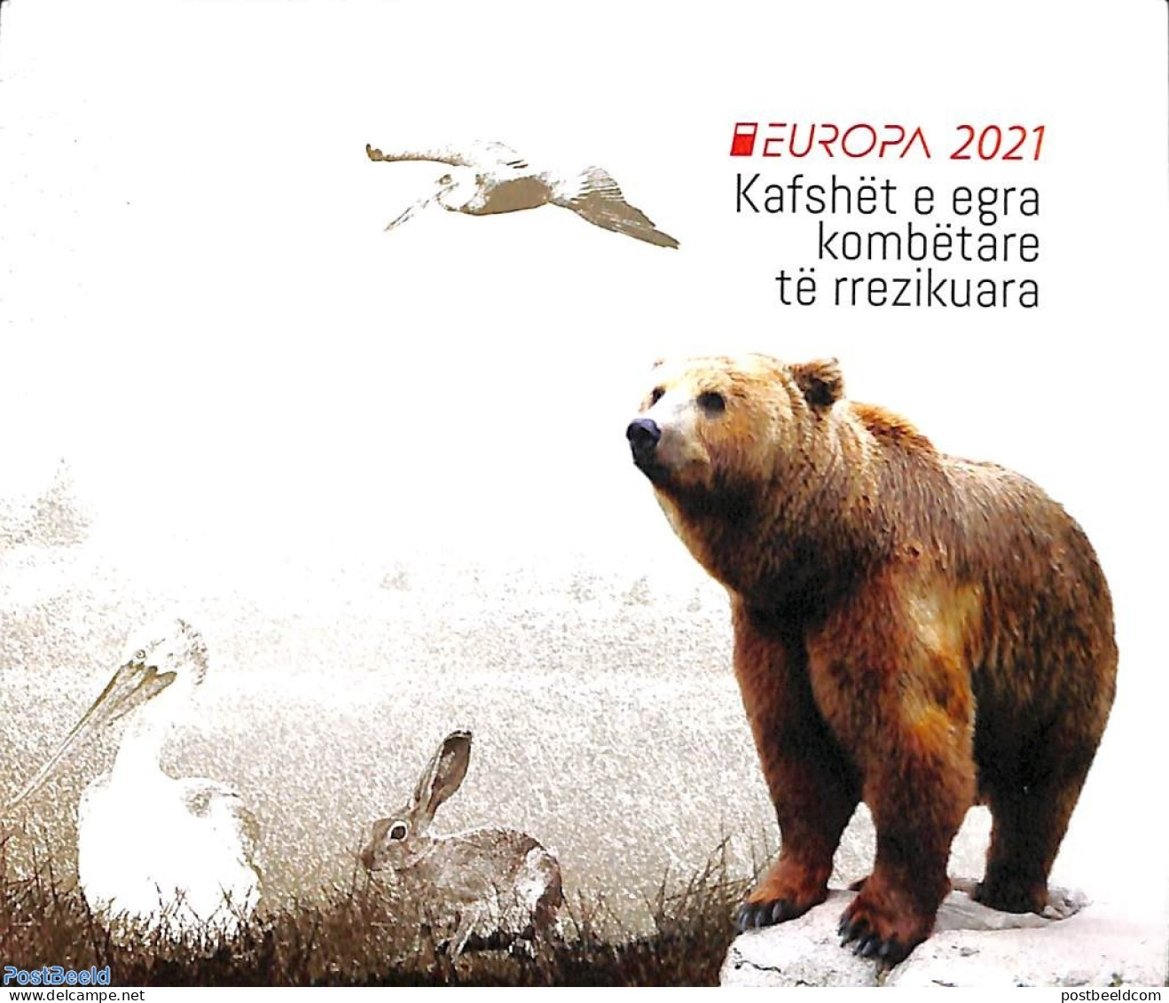 Albania 2021 Europa, Endangered Animals Booklet, Mint NH, History - Nature - Europa (cept) - Bears - Birds - Deer - Albania