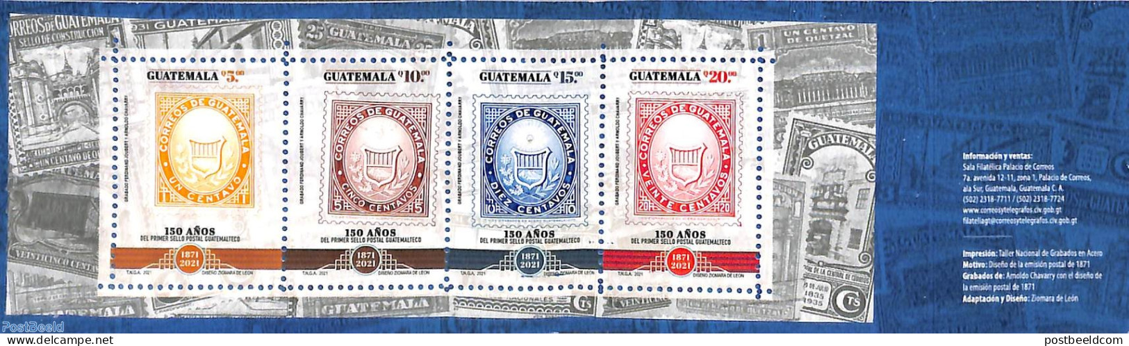 Guatemala 2021 First Stamps 4v In Booklet, Mint NH, Stamp Booklets - Stamps On Stamps - Non Classificati