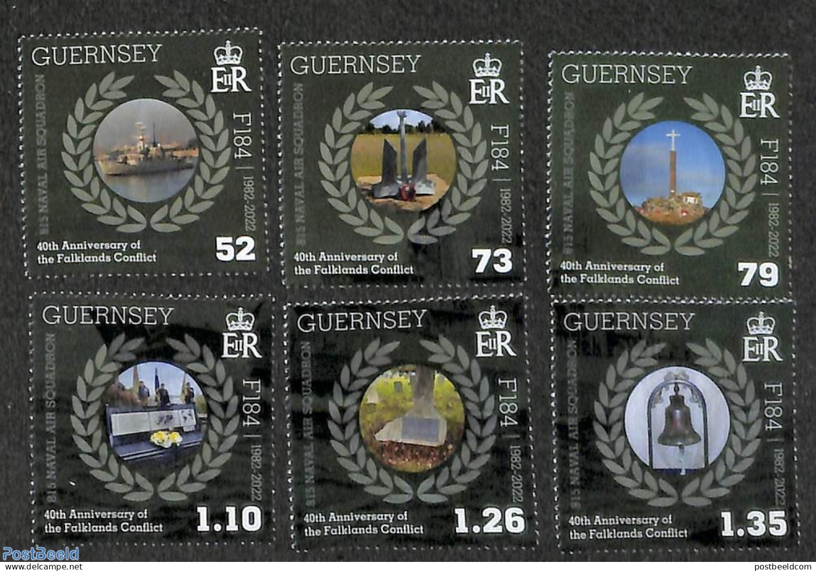 Guernsey 2022 Falklands War 6v, Mint NH, History - Transport - Militarism - Ships And Boats - Militaria
