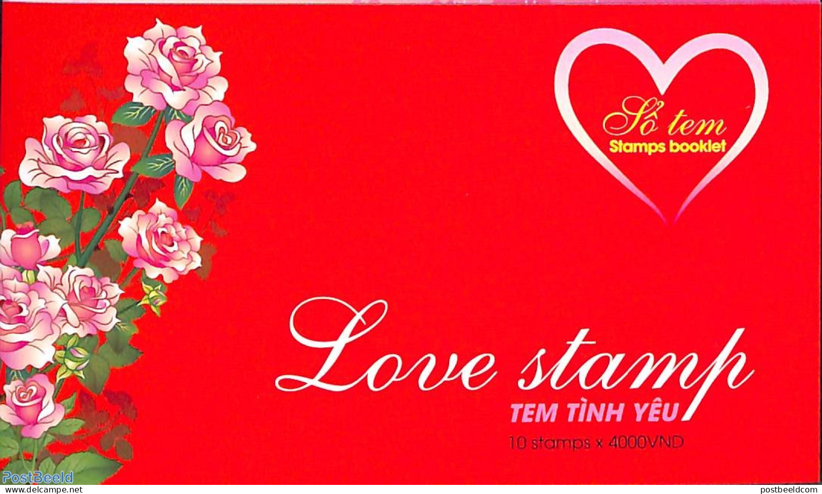 Vietnam 2020 Love Stamp Booklet, Mint NH, Various - Stamp Booklets - St. Valentine's Day - Non Classés