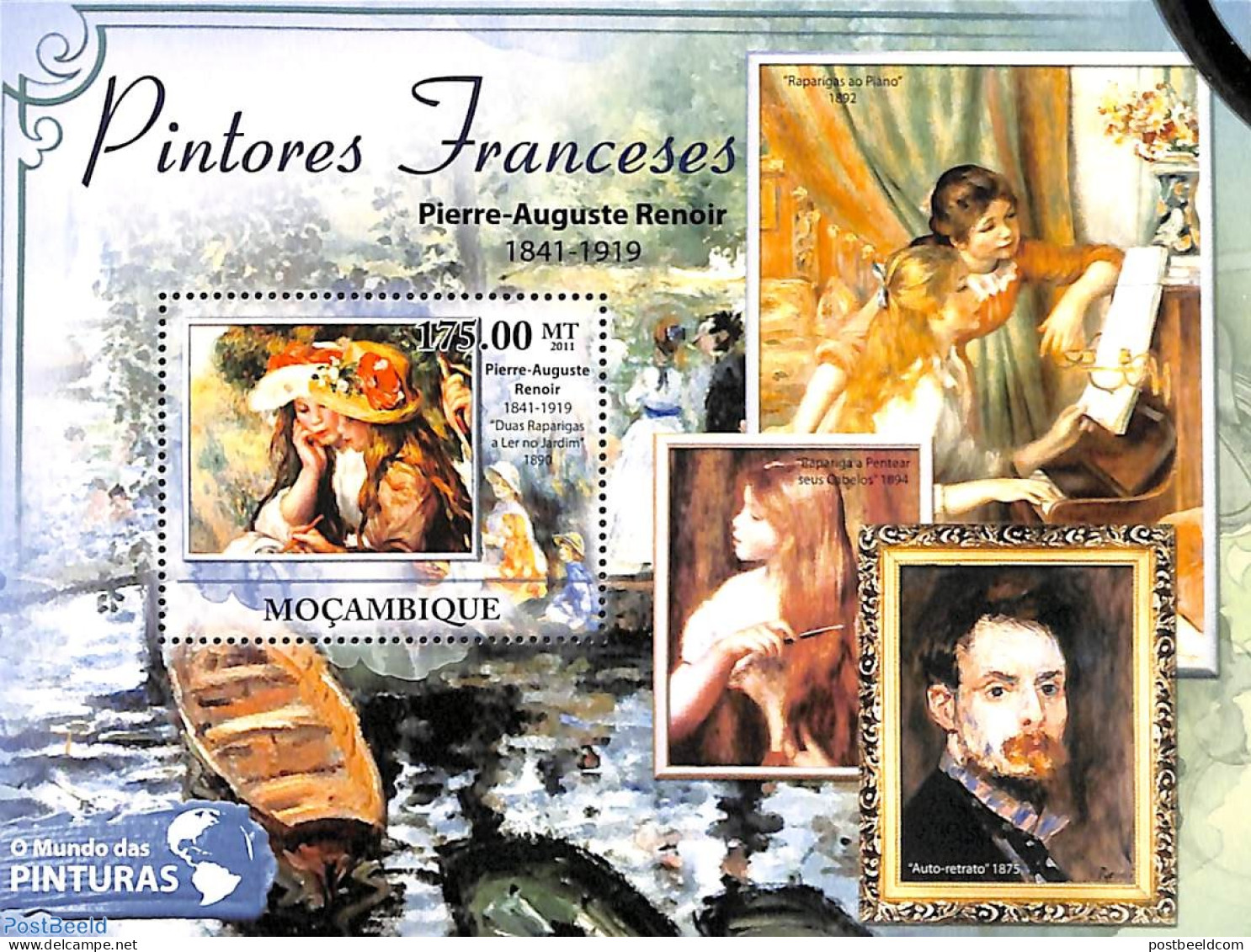 Mozambique 2011 French Paintings S/s, Mint NH, Art - Modern Art (1850-present) - Paintings - Mosambik