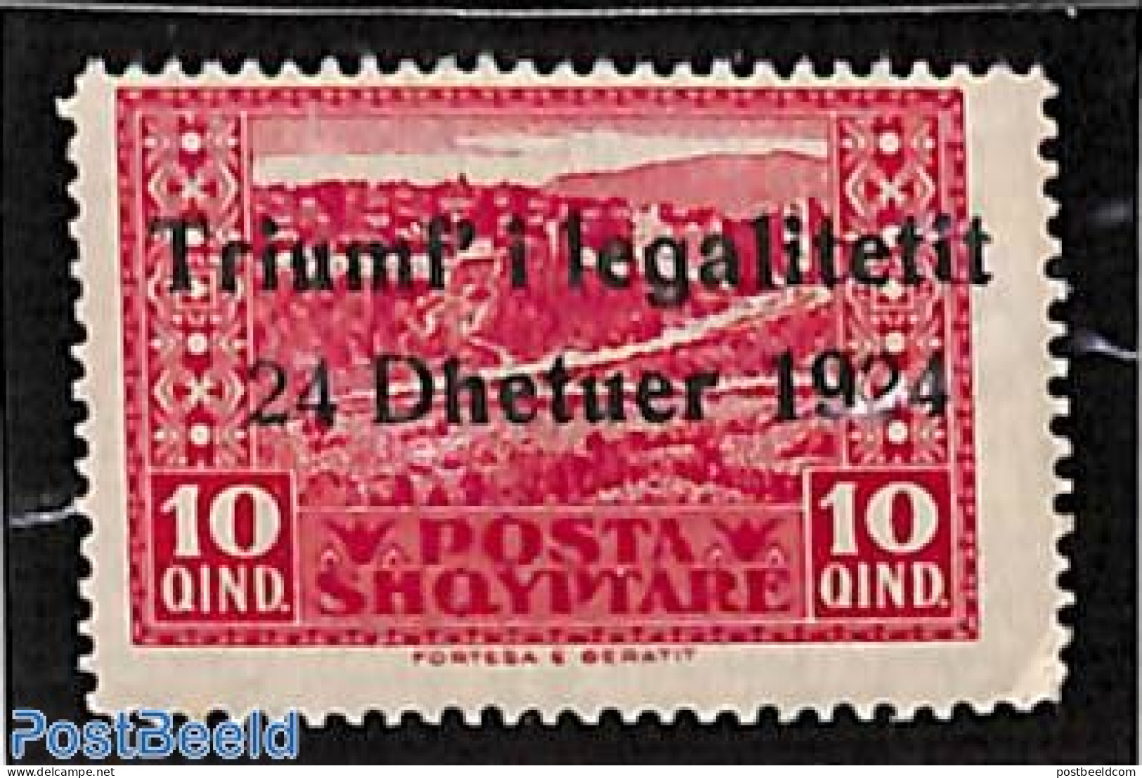 Albania 1925 10q, Stamp Out Of Set, Mint NH - Albania