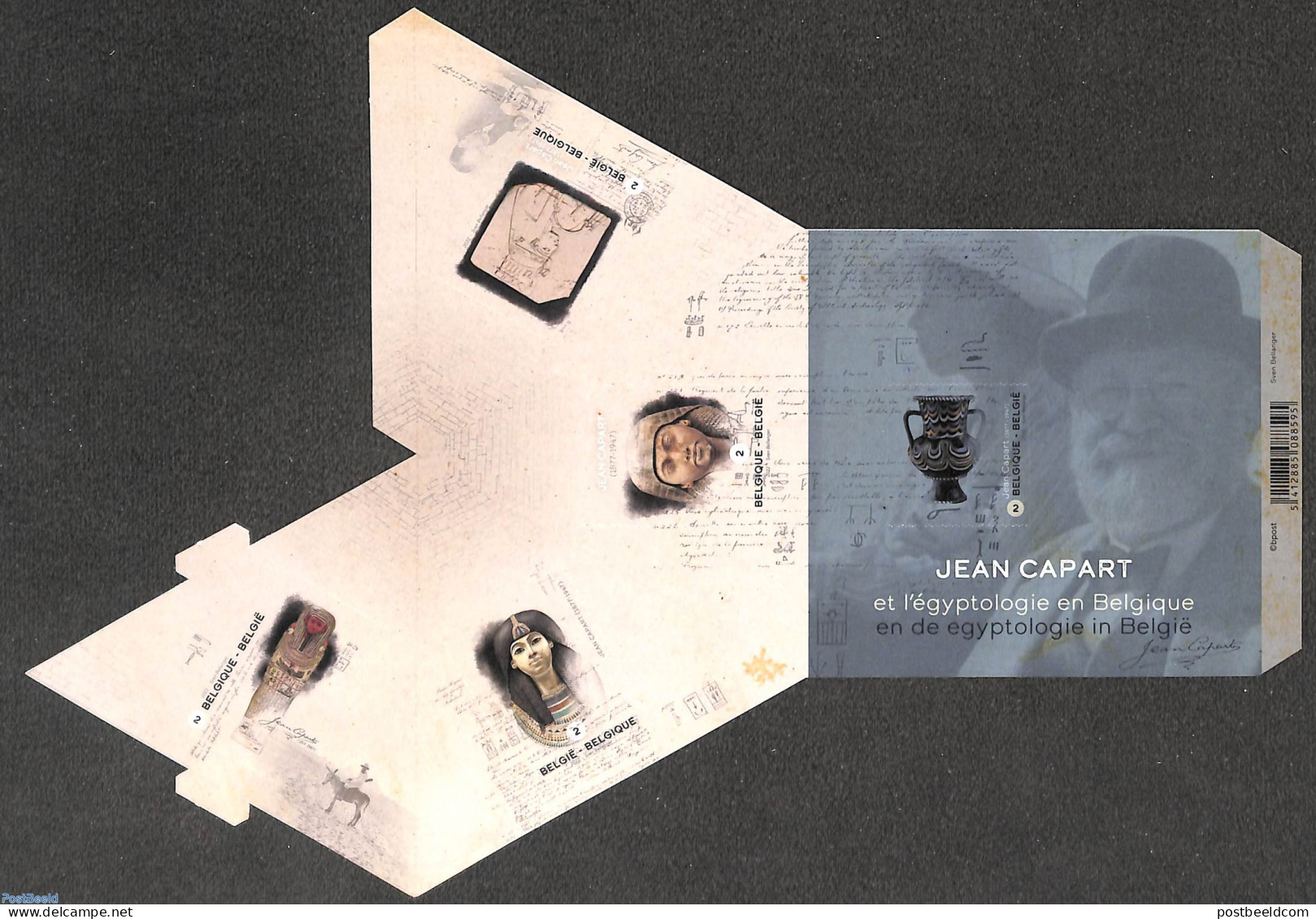 Belgium 2022 Jean Capart S/s, Mint NH, History - Archaeology - Ungebraucht