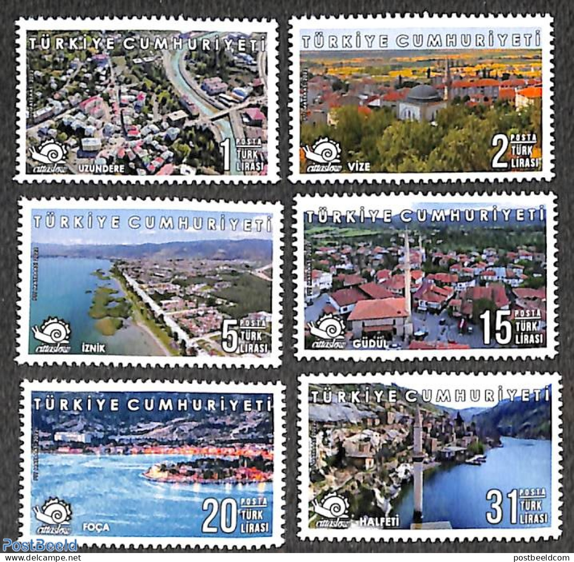 Türkiye 2022 Definitives, Cities 6v, Mint NH - Altri & Non Classificati