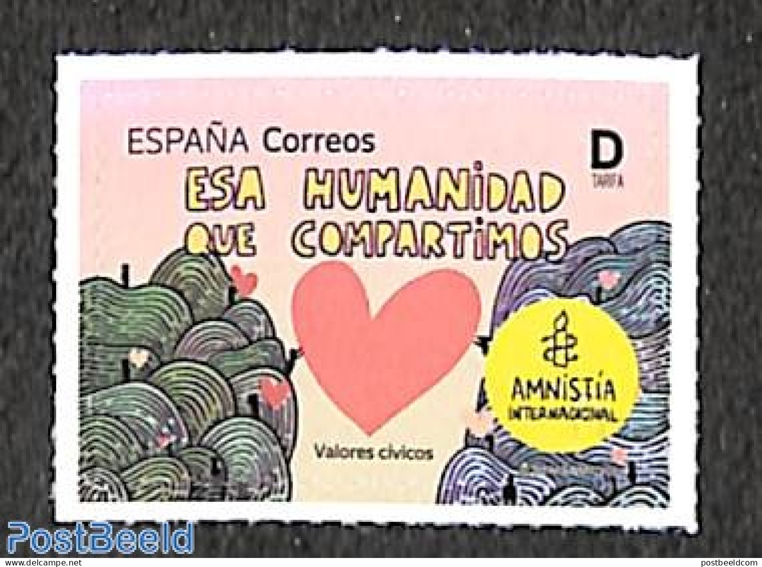 Spain 2022 Amnesty International 1v S-a, Mint NH, Various - Justice - Ongebruikt
