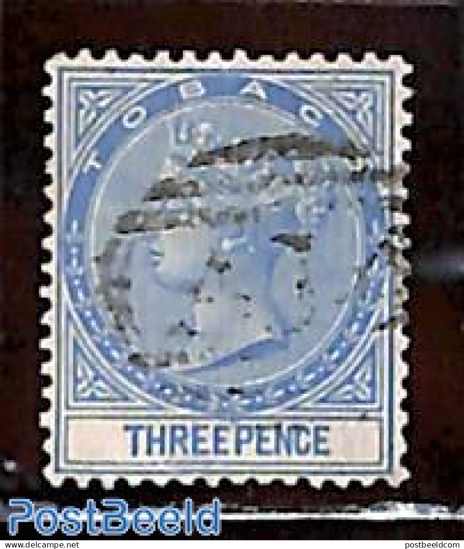 Trinidad & Tobago 1879 3d, WM Crown-CC, Used, Used Stamps - Trinidad & Tobago (1962-...)