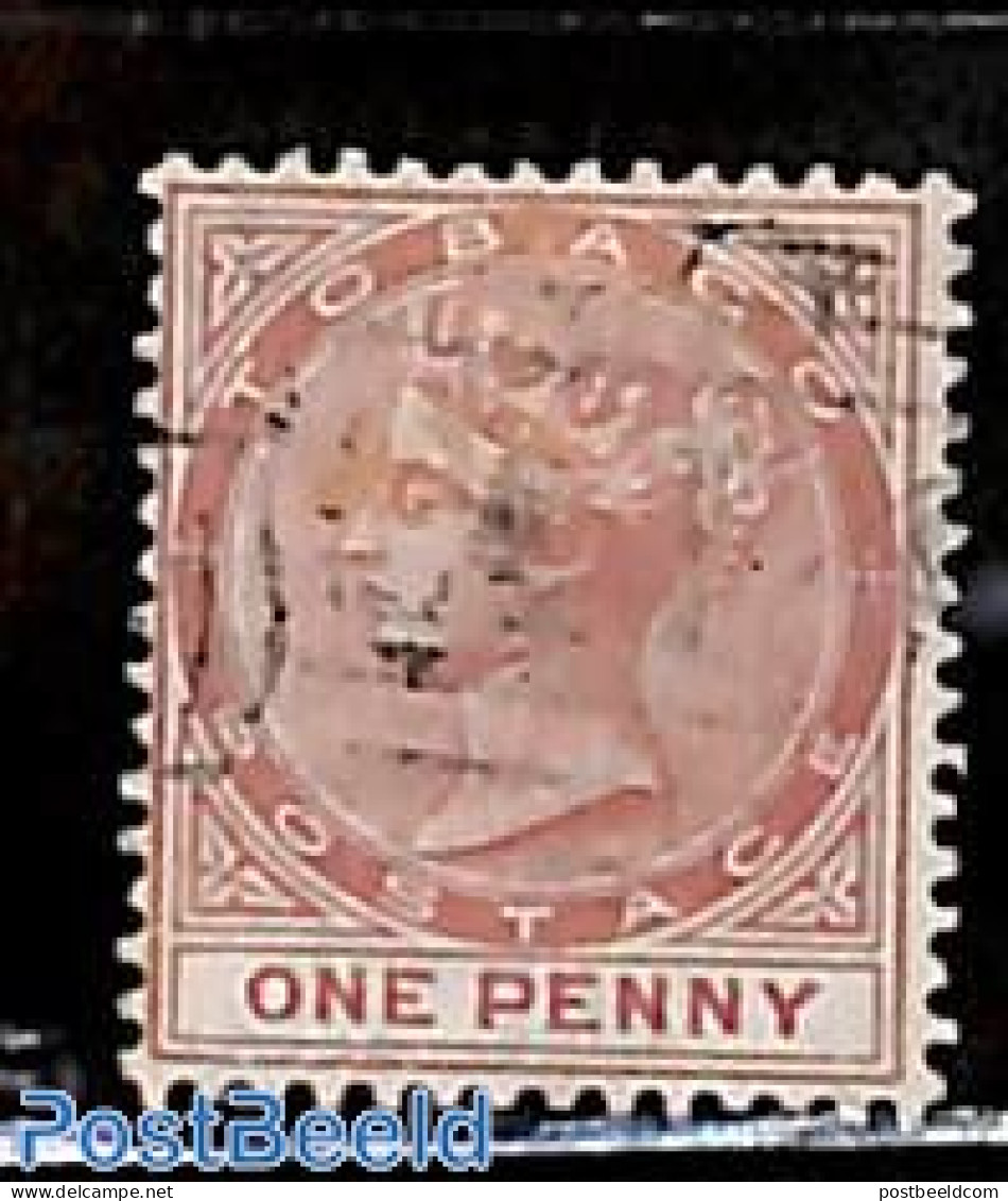 Trinidad & Tobago 1880 1d, WM Crown-CC, Used, Used Stamps - Trinidad & Tobago (1962-...)