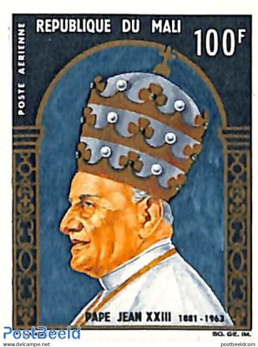 Mali 1965 Pope John XXIII 1v, Imperforated, Mint NH, Religion - Pope - Papes