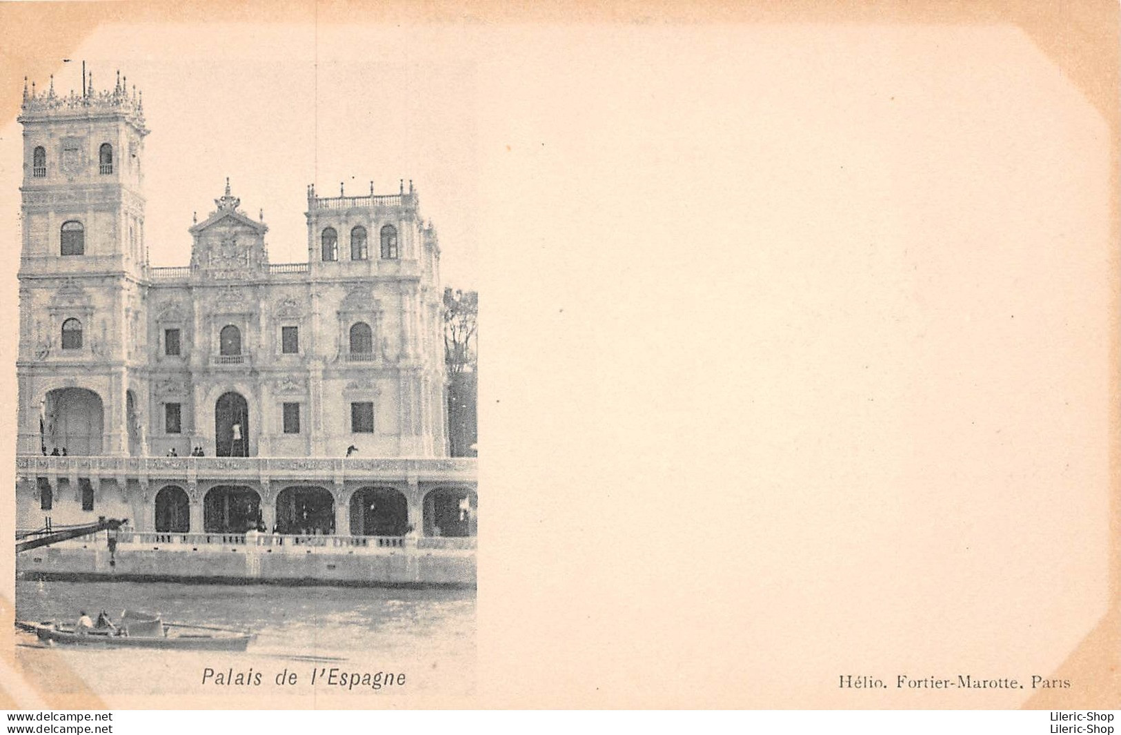 ►PARIS◄75►PRÉCURSEUR◄CPA►EXPOSITION UNIVERSELLE 1900◄►PALAIS DE L'ESPAGNE◄►HÉLIO. FORTIER-MAROTTE - Exhibitions