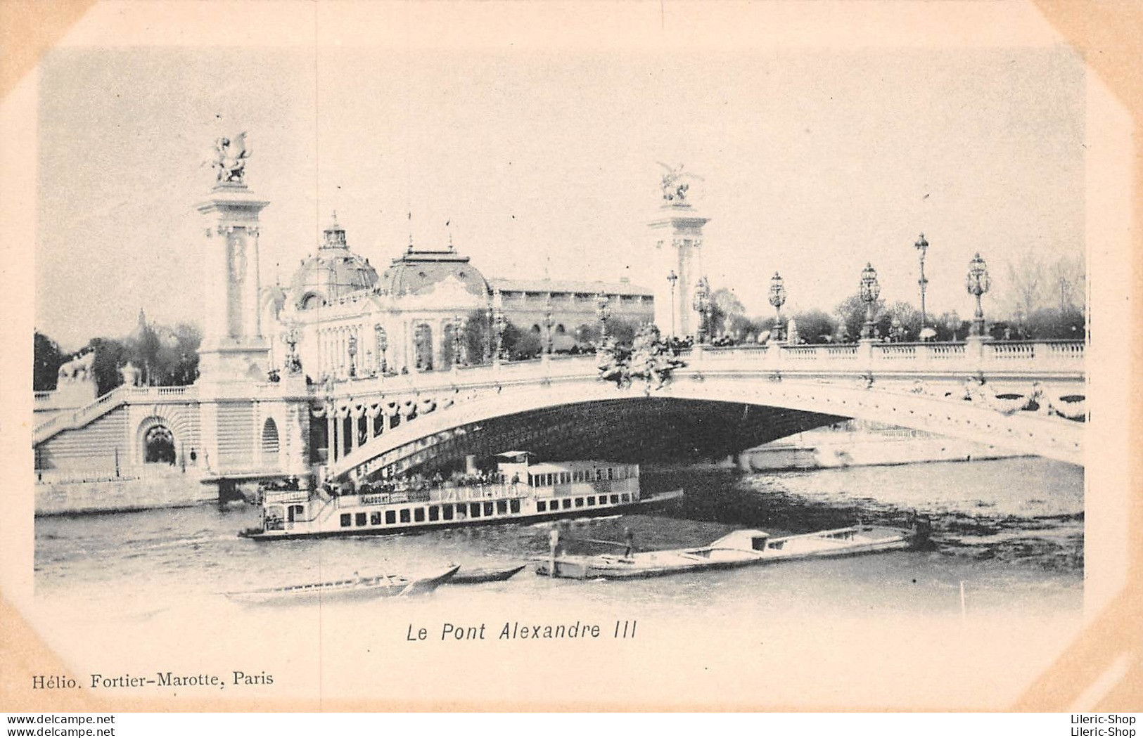 ►PARIS◄75►PRÉCURSEUR◄CPA►±1900◄LE PONT ALEXANDRE III►HÉLIO, FORTIER-MAROTTE, PARIS◄► - Ponti