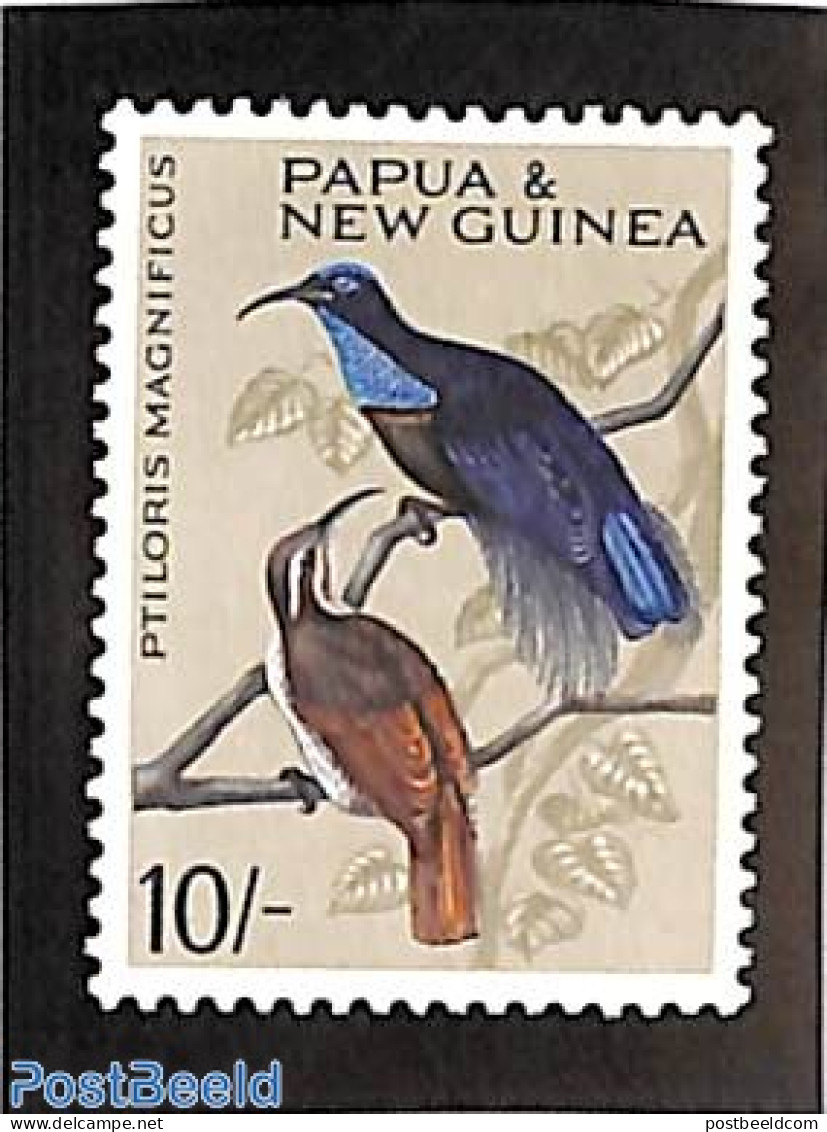 Papua New Guinea 1964 10Sh, Stamp Out Of Set, Unused (hinged), Nature - Birds - Papoea-Nieuw-Guinea