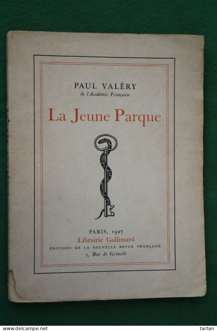 VALERY (Paul). "LA JEUNE PARQUE". - Französische Autoren
