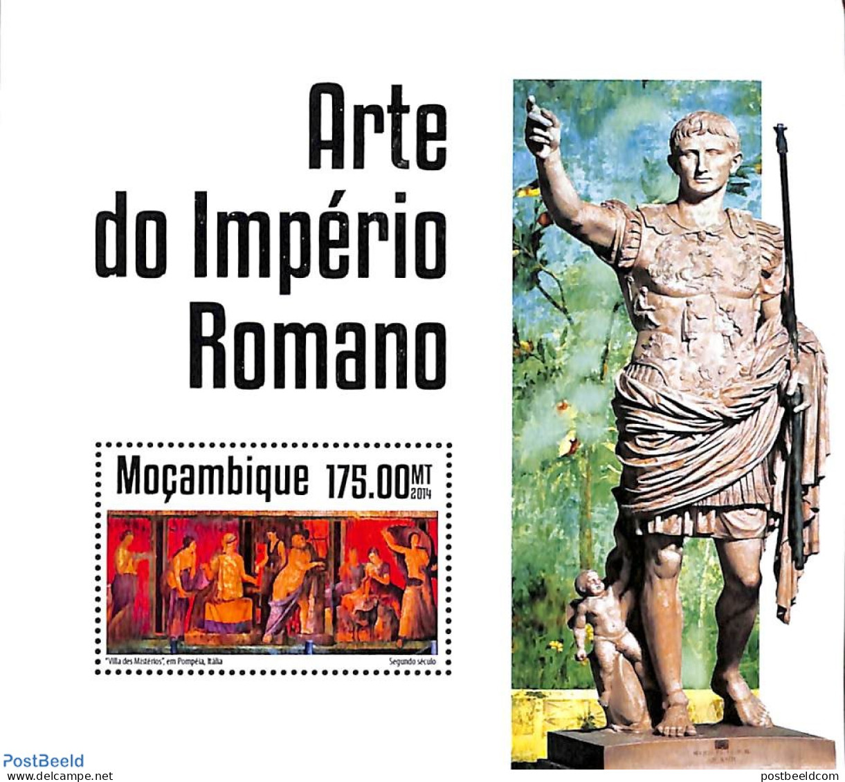 Mozambique 2014 Roman Art S/s, Mint NH, Art - Paintings - Mozambico