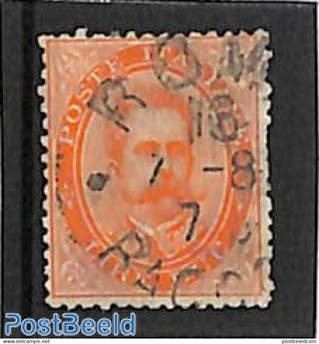 Italy 1882 2L Redorange, Used , Used Stamps - Other & Unclassified
