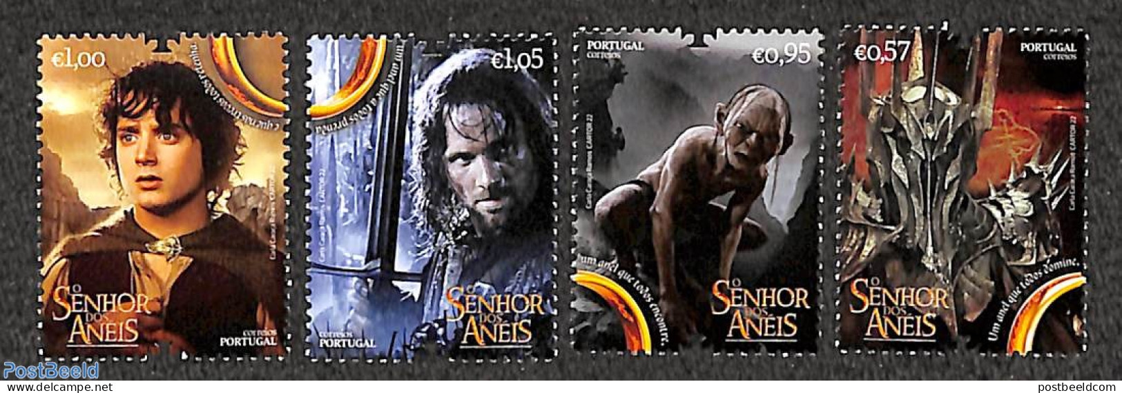Portugal 2022 Lord Of The Rings 4v, Mint NH, Performance Art - Film - Movie Stars - Art - Science Fiction - Unused Stamps