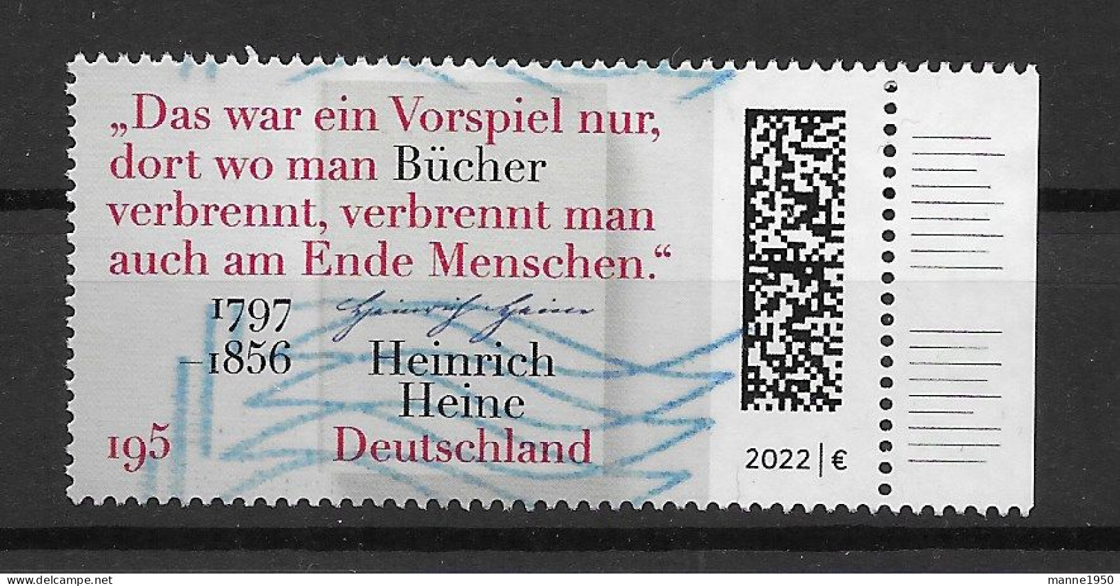 BRD/Bund 2022 Heinrich Heine Mi.Nr. 3731 Gestempelt - Gebraucht