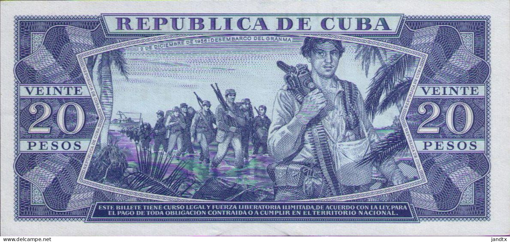 CUBA CARPETA CONMEMORATIVA DEL CHE CON BILLETE 20 PESOS 1961 SC UNC - Cuba