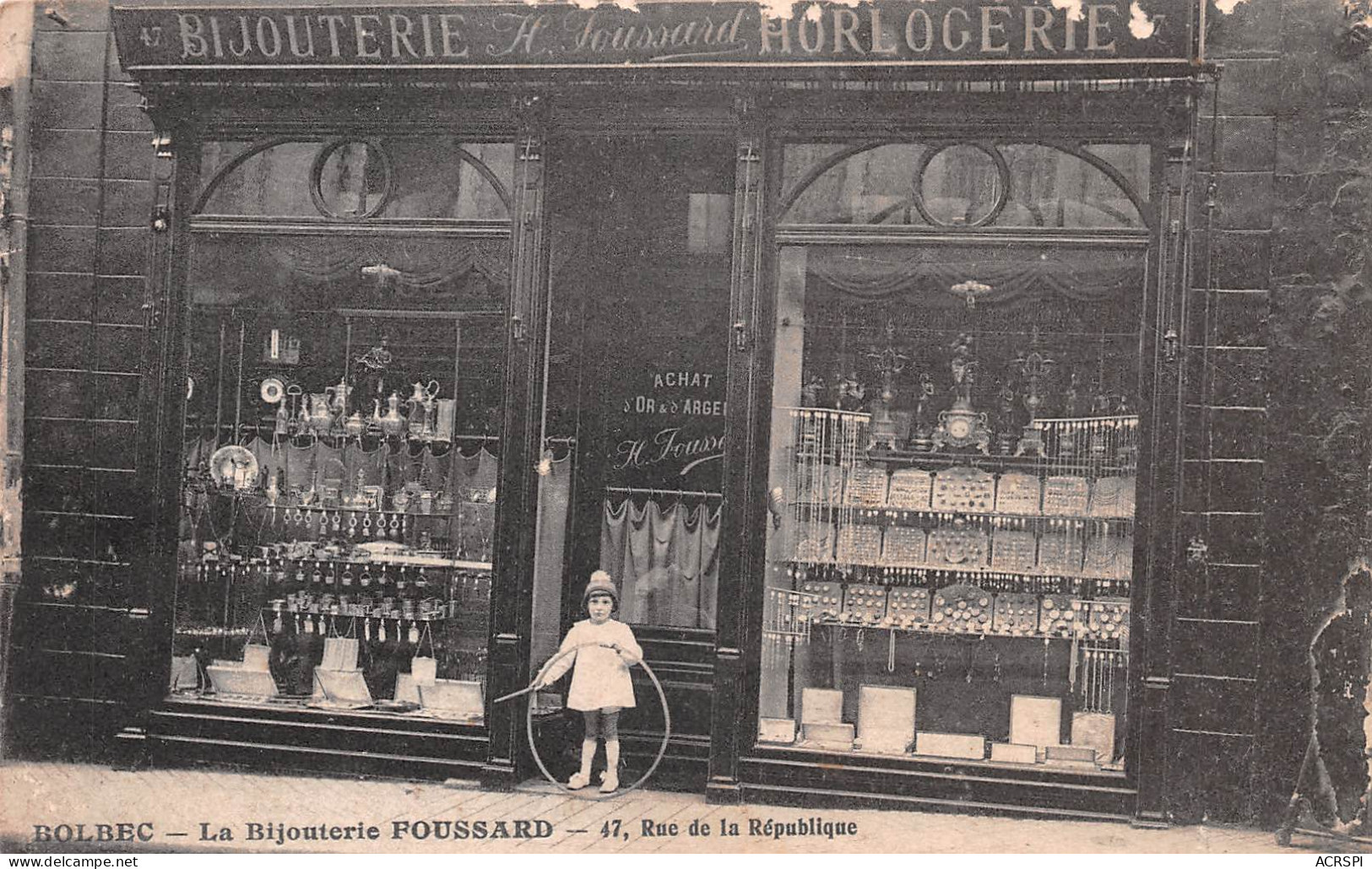 76 Bolbec Bijouterie Foussard 47 Rue De La Republique Carte Vierge Non Circulé (Scans R/V) N° 41 \MO7028 - Bolbec