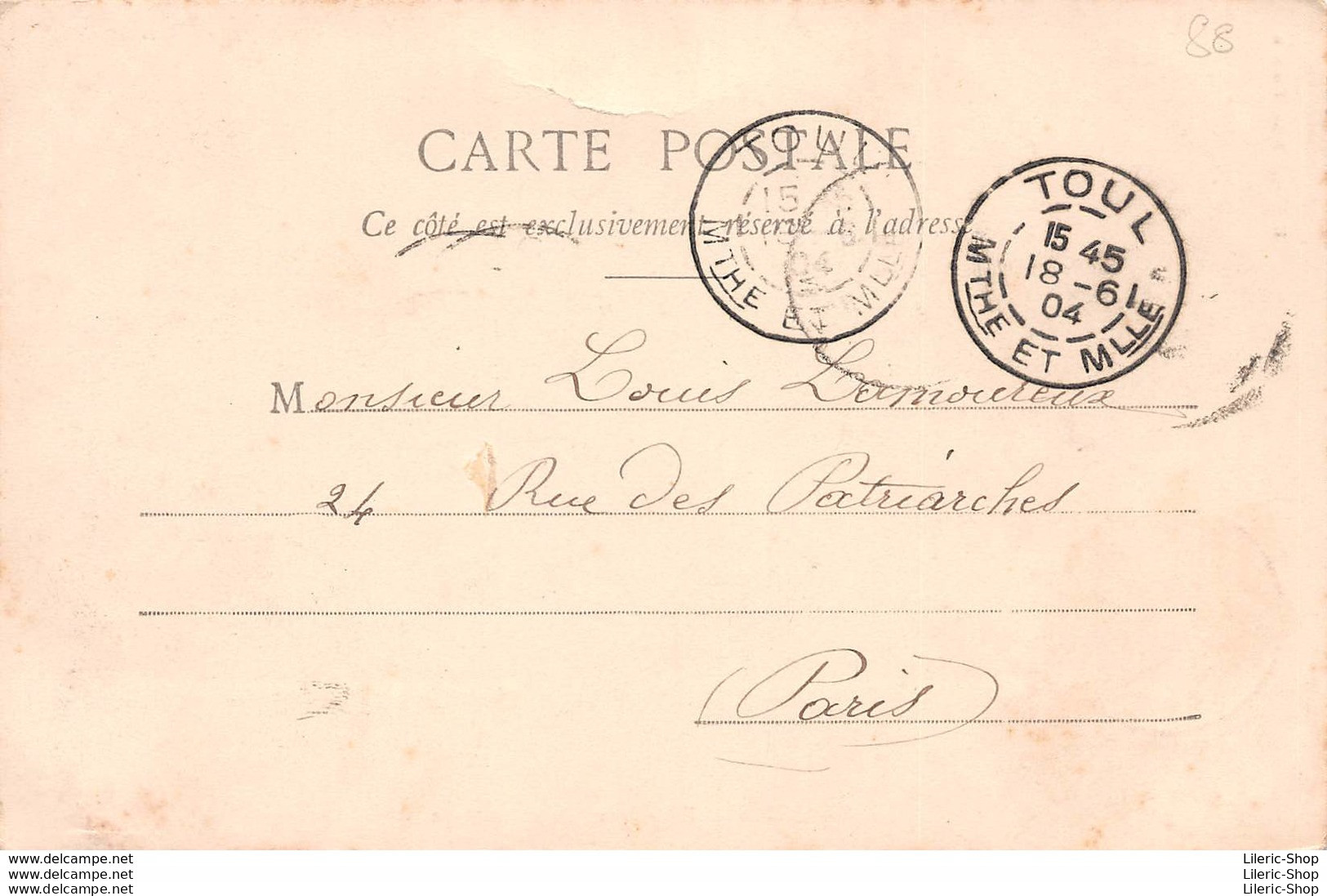 ►RAMBERVILLIERS◄88►CPA◄PRÉCURSEUR►1904►ÉTANG DE LA PAPÈTERIE◄►ÉDIT. E.MAMET, BAZAR PARISIEN ▬ - Rambervillers