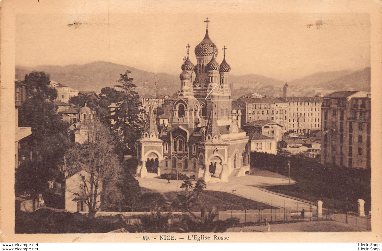 ►NICE◄06►◄CPA►L'ÉGLISE RUSSE◄►ÉDIT. FRANCK No 49◄±1920► - Monumenti, Edifici