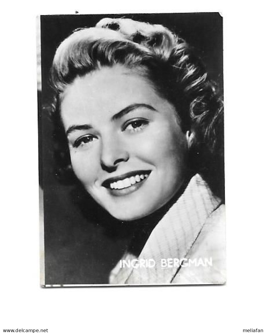 AM08 - IMAGE SANS MARQUE - DOS VIERGE - INGRID BERGMAN - FORMAT 4 X 6 CM - Photographs