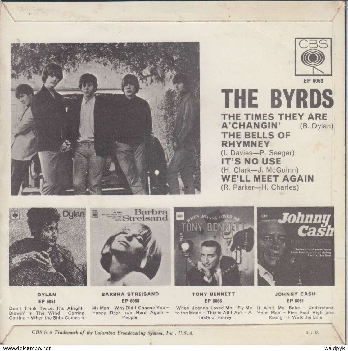 THE BYRDS - The Times They Are A'Changin' EP - Sonstige - Englische Musik
