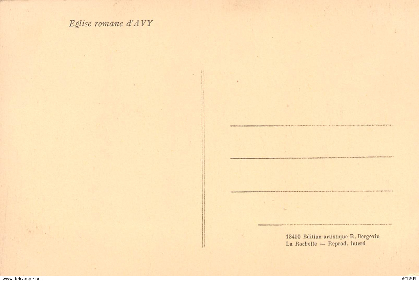 17  AVY église Romane (Scans R/V) N° 35 \MO7003 - Pons