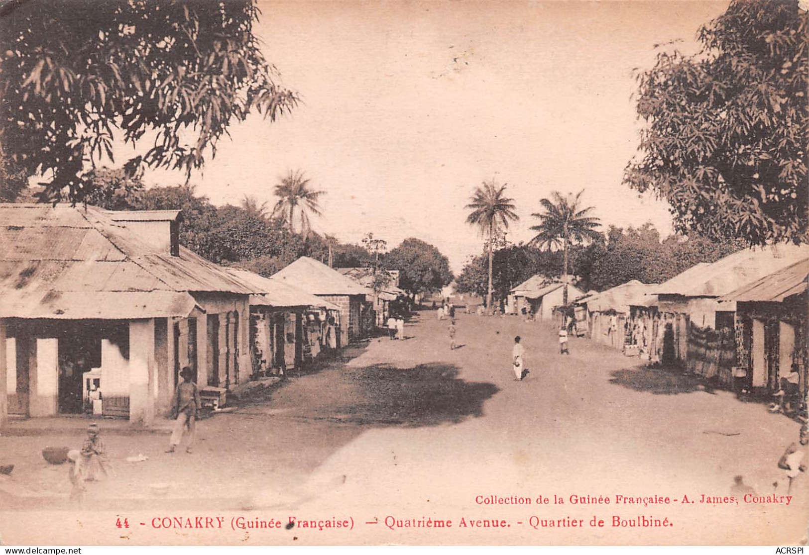 GUINEE Française Conakry Quatrième Avenue. Quartier De Boulbiné Konakry Guinéa (Scans R/V) N° 71 \MO7006 - French Guinea