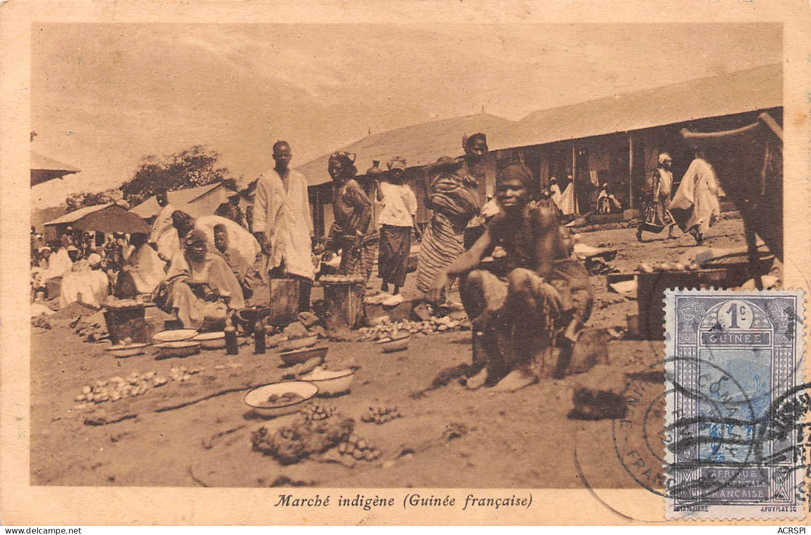 GUINEE Conakry Marché Indigène En Brousse (Scans R/V) N° 79 \MO7008 - French Guinea