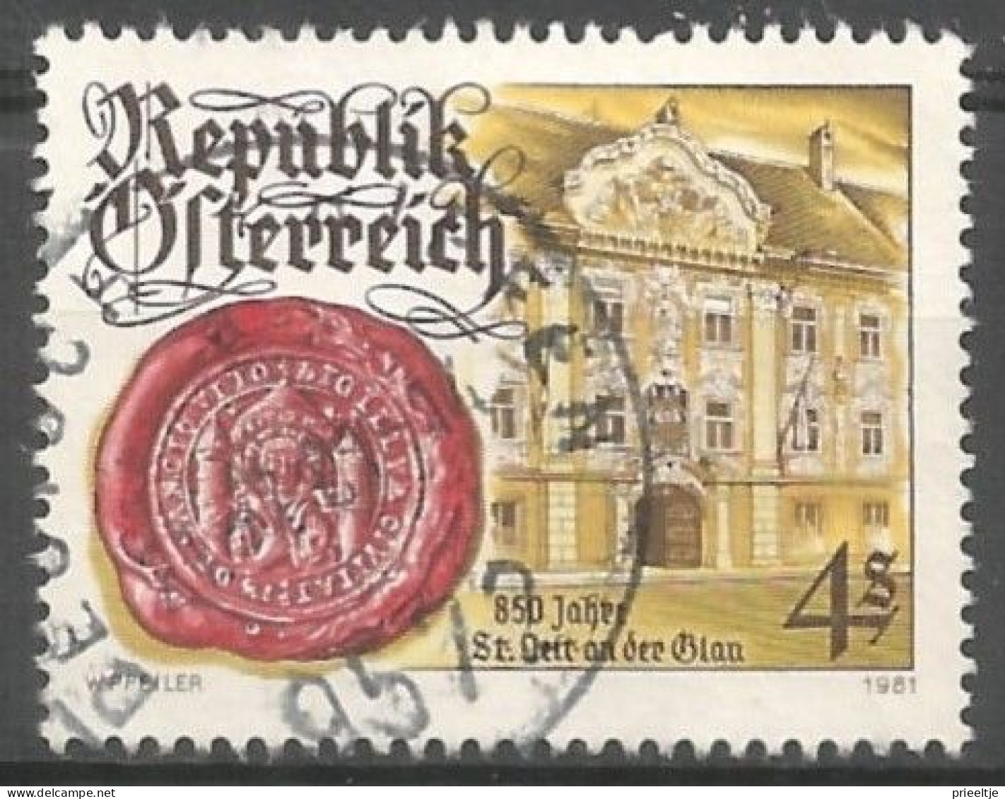 Austria - Oostenrijk 1981 St Veit An Der Glan 850th Anniv. Y.T. 1504 (0) - Gebruikt