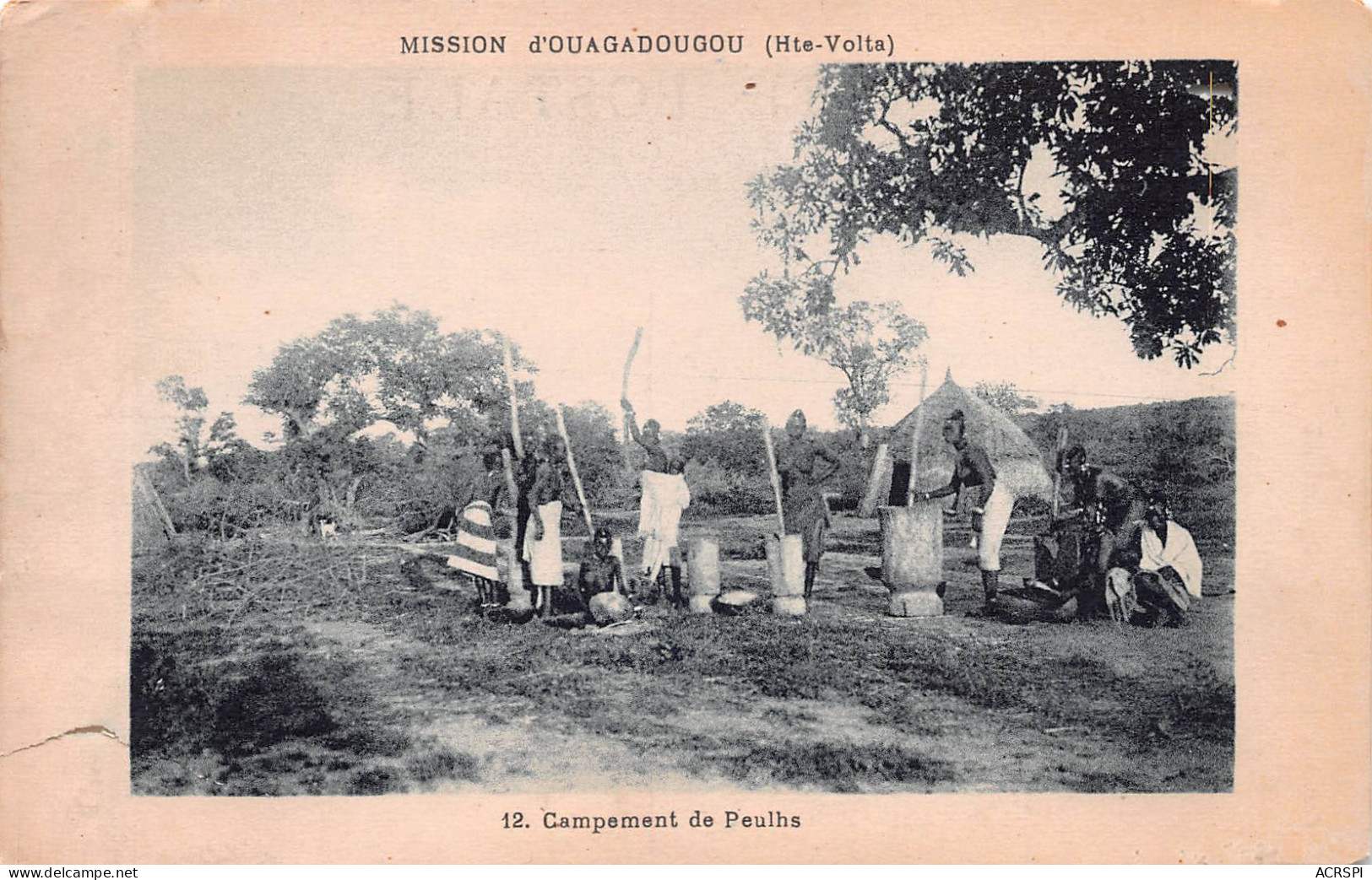 BURKINA FASO OUAGADOUGOU Haute Volta Campement De Peulhs (Scans R/V) N° 49 \MO7011 - Burkina Faso