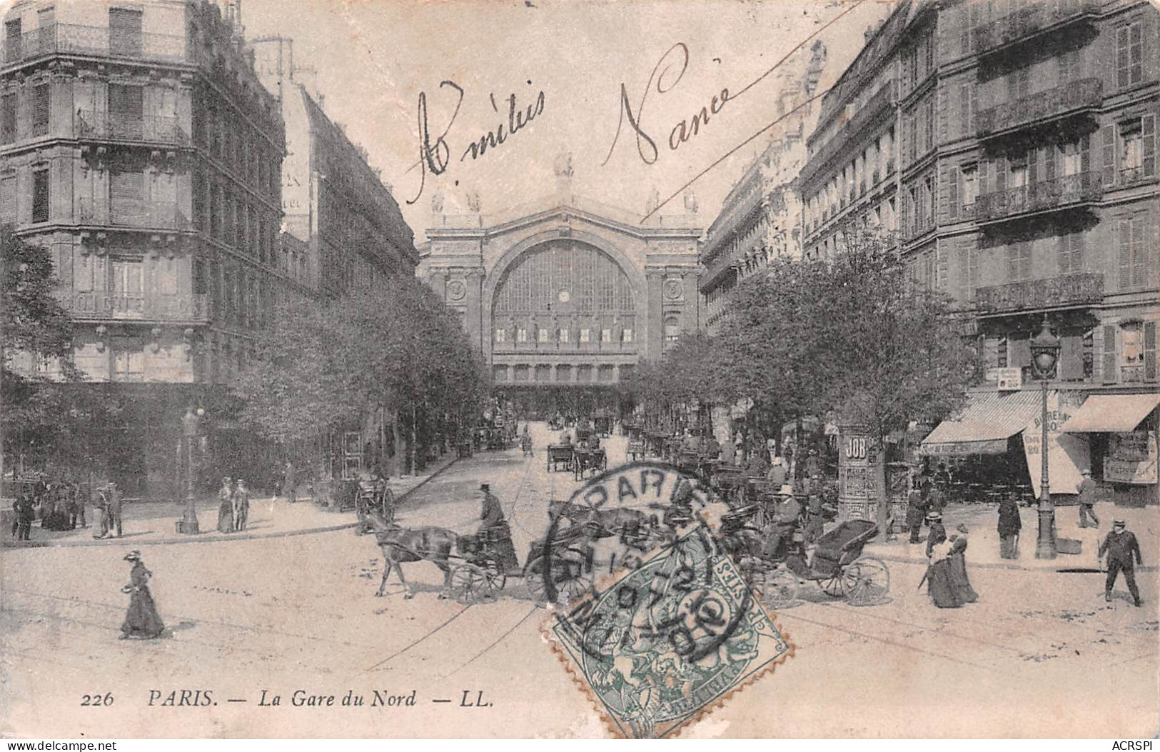 PARIS Gare Du Nord  (2scans)N° 22 \MO7013 - Pariser Métro, Bahnhöfe