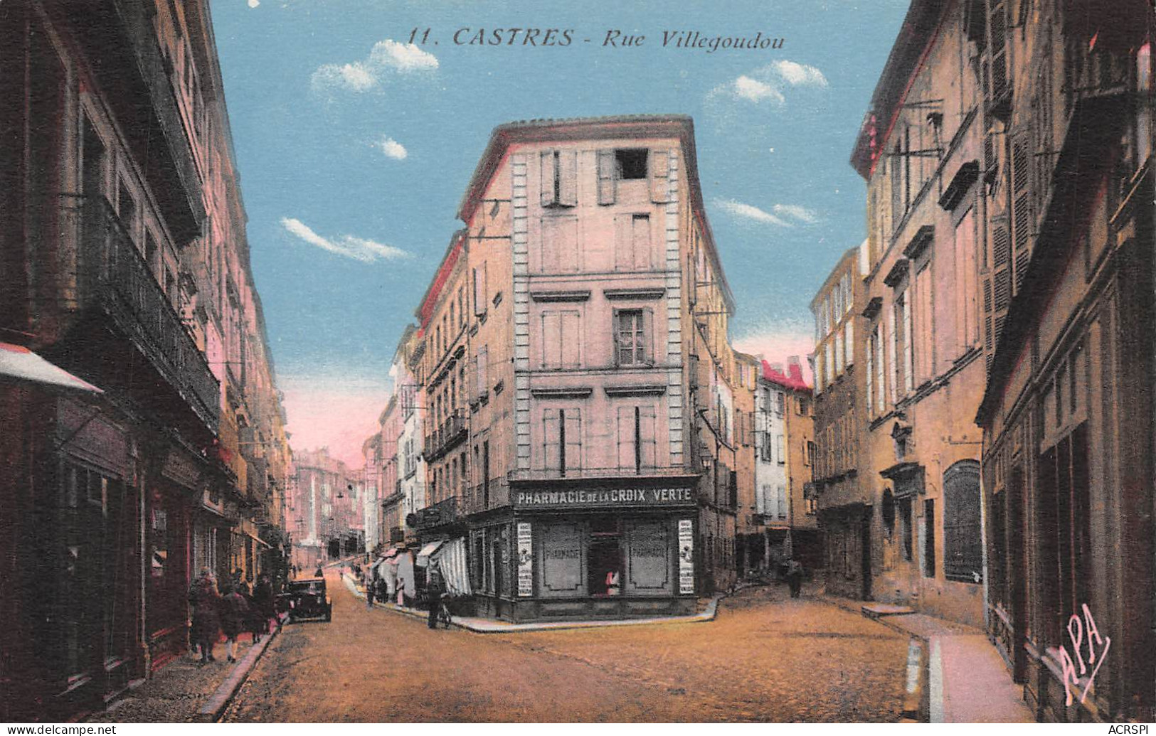 81 CASTRES. Rue Villegoudou (Scans R/V) N° 42 \MO7016 - Castres